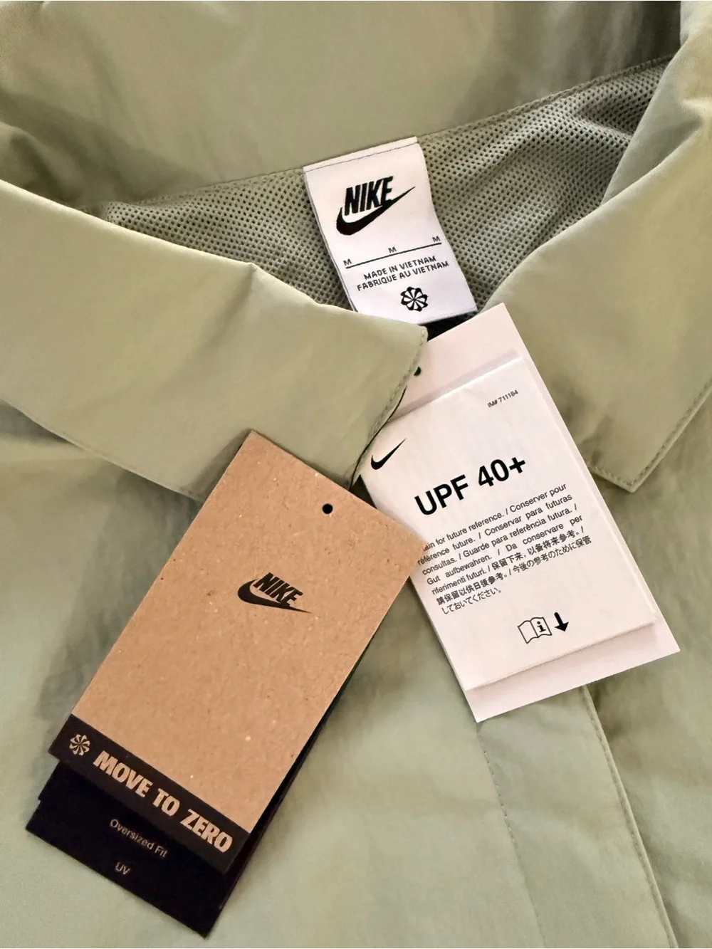 Nike Men’s Pale Green Lightweight Coach Jacket